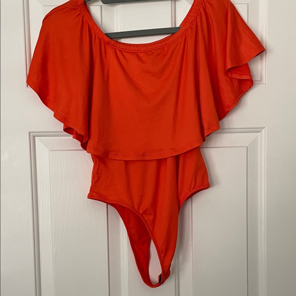 Discreet Vibrant Orange Women's Bodysuit